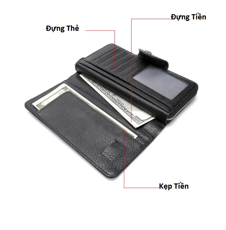Ví Da Nam Cầm Tay Sang Trọng VD025