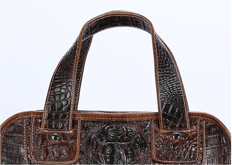 Túi Đeo Chéo Nam Da Bò Vân Cá Sấu Cao Cấp PL033