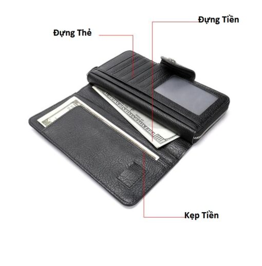 Ví Da Nam Cầm Tay Sang Trọng VD025