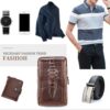 Bao Da Đựng Điện Thoại Đeo Hông Vân Cá Sấu IP056