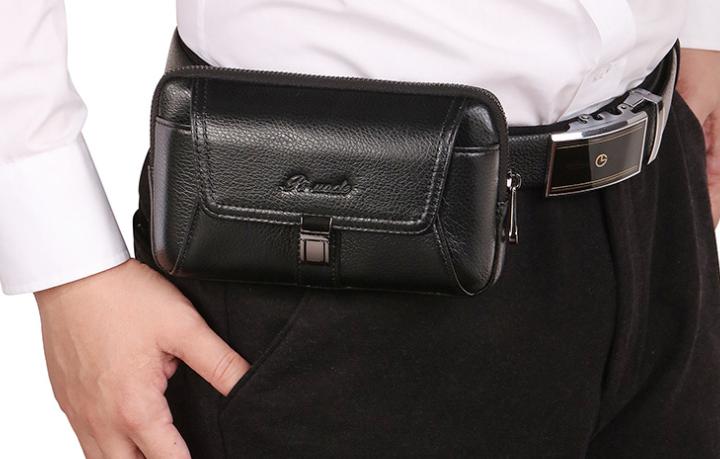 Bao Da Điện Thoại Đeo Thắt Lưng Da Bò IP036